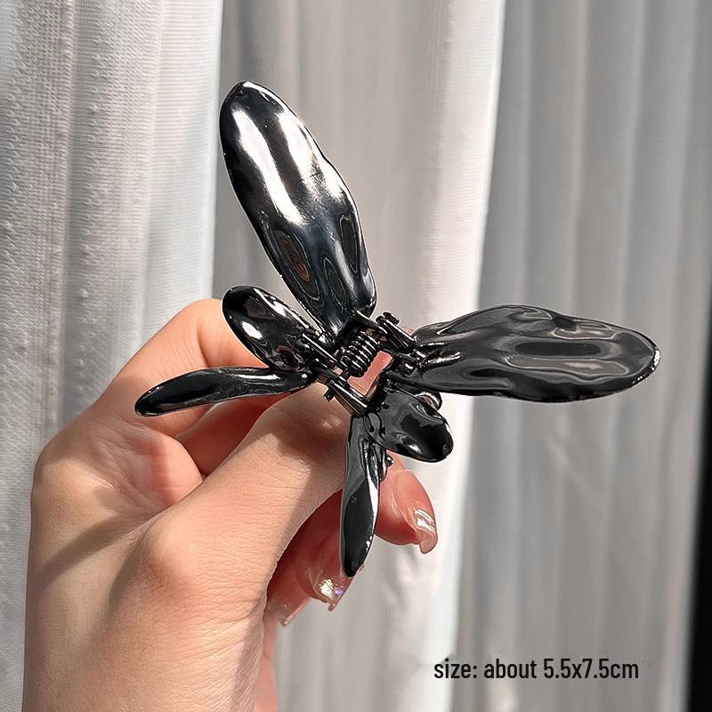 Металлическая полая заколка для волос в форме бабочки - модный аксессуар для хвоста Y2K