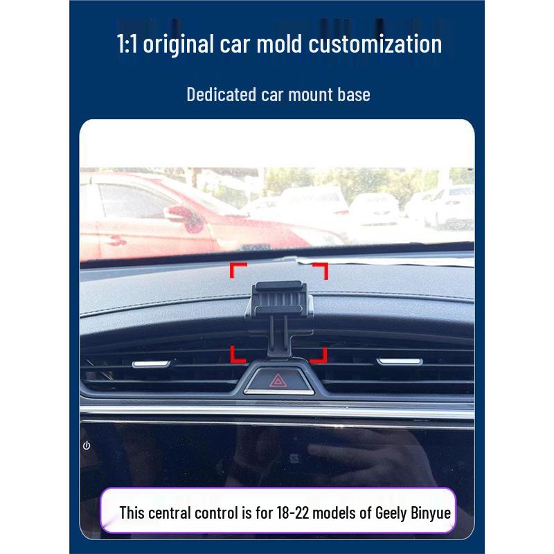 Geely Binyue/COOL Car Phone Holder: 2018-2024 Air Vent Navigation Mount