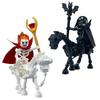Одиночный MOC Кирпичи DIY Темный Вестник Группа Магов Череп Скелет Лошадь Строительные Блоки Мини Куклы Игрушки Для Детей Подарки