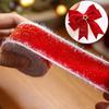 Christmas Hair Bows DIY Fabric Art Decoration Packaging Ribbons Handmade Velvet Ribbon Home Party 2m/Roll