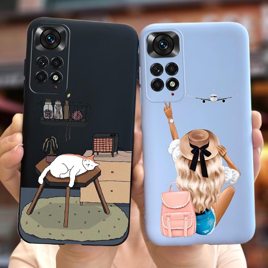 Для Xiaomi Redmi Note 11 Чехол Redmi Note 11S 4G Стильная Конфетная Расписная Крышка Мягкий ТПУ Чехол для Телефона Для Redmi Note 11 Pro Plus Оболочка