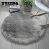 Fluffy Round Rug Carpets for Living Room Decor Faux Fur Rugs Kids Room Long Plush Rugs for Bedroom Shaggy Area Rug Modern Mats