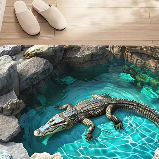 3D Ковер с оптической иллюзией, напольный коврик с реалистичным рисунком ямы, тест и игра