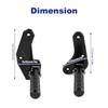 Motorcycle Rider Foot Pegs Footrest Kit Highway Peg Mounts Fit For CB500X / ABS SCL500 CB400x NX500X CB500 Hornet