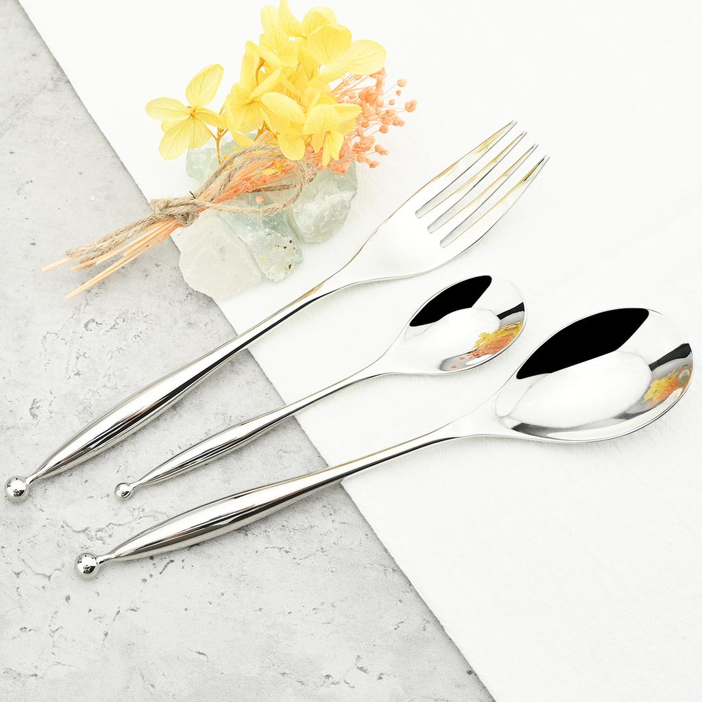 16 шт., нож, вилка, кофейная ложка, набор столовых приборов, посуда из нержавеющей стали 18/10, набор столовой посуды высокого качества, кухонное серебро, столовые приборы