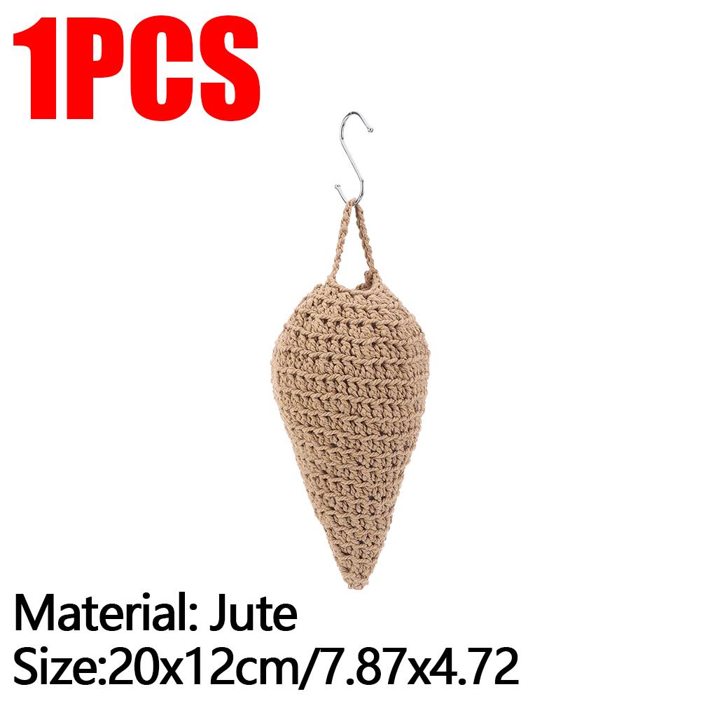 Вязаное крючком приманка для осиного гнезда, поддельное гнездо шершней, отпугиватель поддельных шершней, подвесная приманка для осиного гнезда в подарок на новоселье