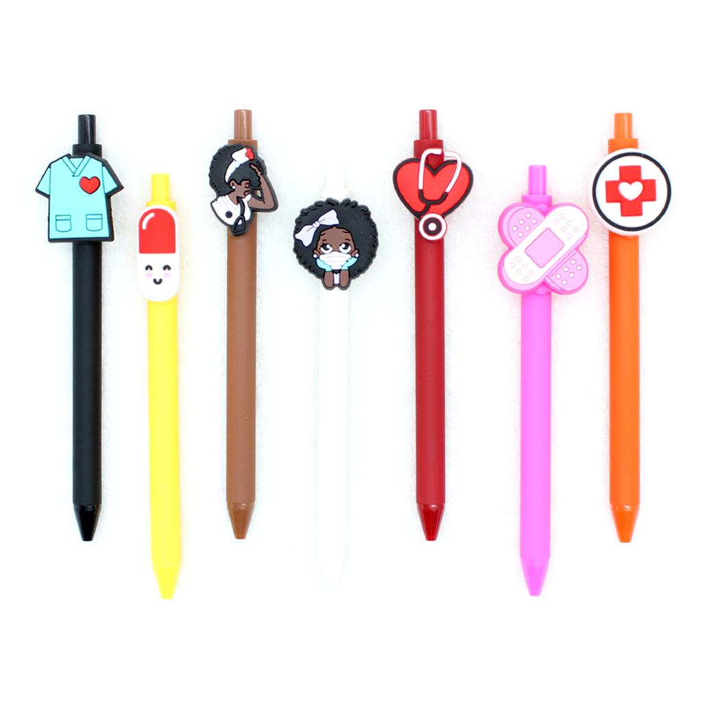 6/10/12x/набор выдвижных шариковых ручек, забавная ручка для медсестры, ручка для гладкого письма, 1,0 мм, ручка для подписи врача, студента-медика