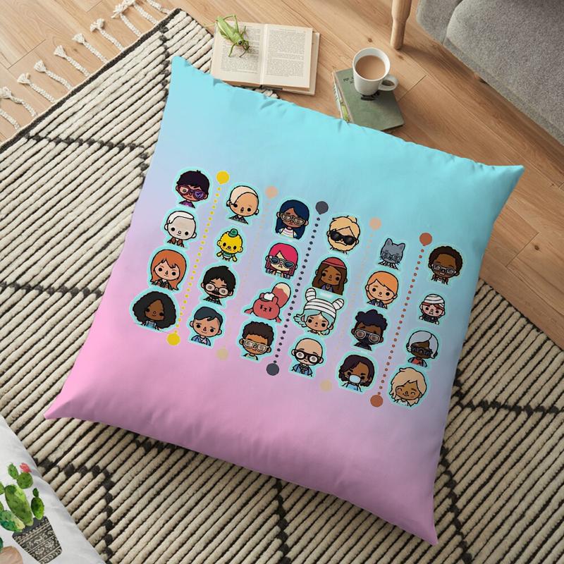Чехол для подушки Toca Life World, наволочка Toca Boca для домашнего стула, детская комната, мягкая декоративная наволочка 45*45 см
