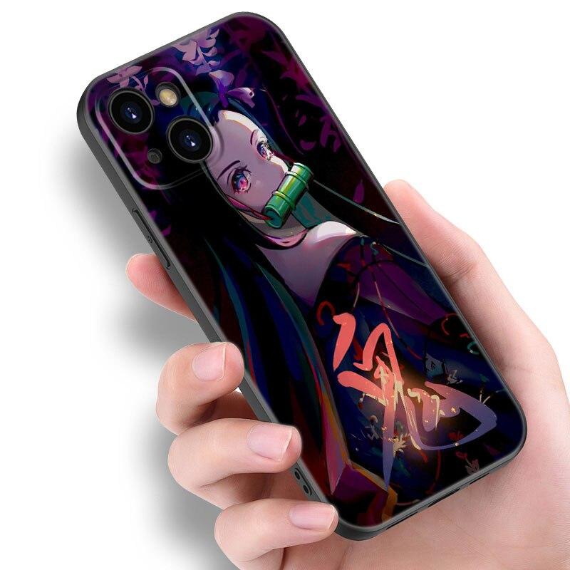 Чехол для телефона Demon Slayer Kamado Nezuko в стиле аниме для Apple iPhone 13 12 Mini 11 Pro XS Max XR X 8 7 6S 6 Plus SE 2022 2020 5S 5