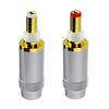 Разъем DC5521 5525 из коррозионно-стойкой латуни с покрытием 24K золотом Улучшает слуховой 5.5x2.1мм/5.5x2.5мм