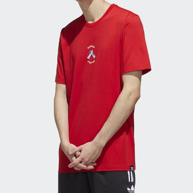 adidas Оригинальные футболки мужские с круглым вырезом умеренного прямого кроя GP4053