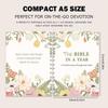 Библия на год: Исследовательский журнал с 52-недельным планом чтения, Христианские подарки для духовного ведения дневника, Блокнот для духовных записей A5
