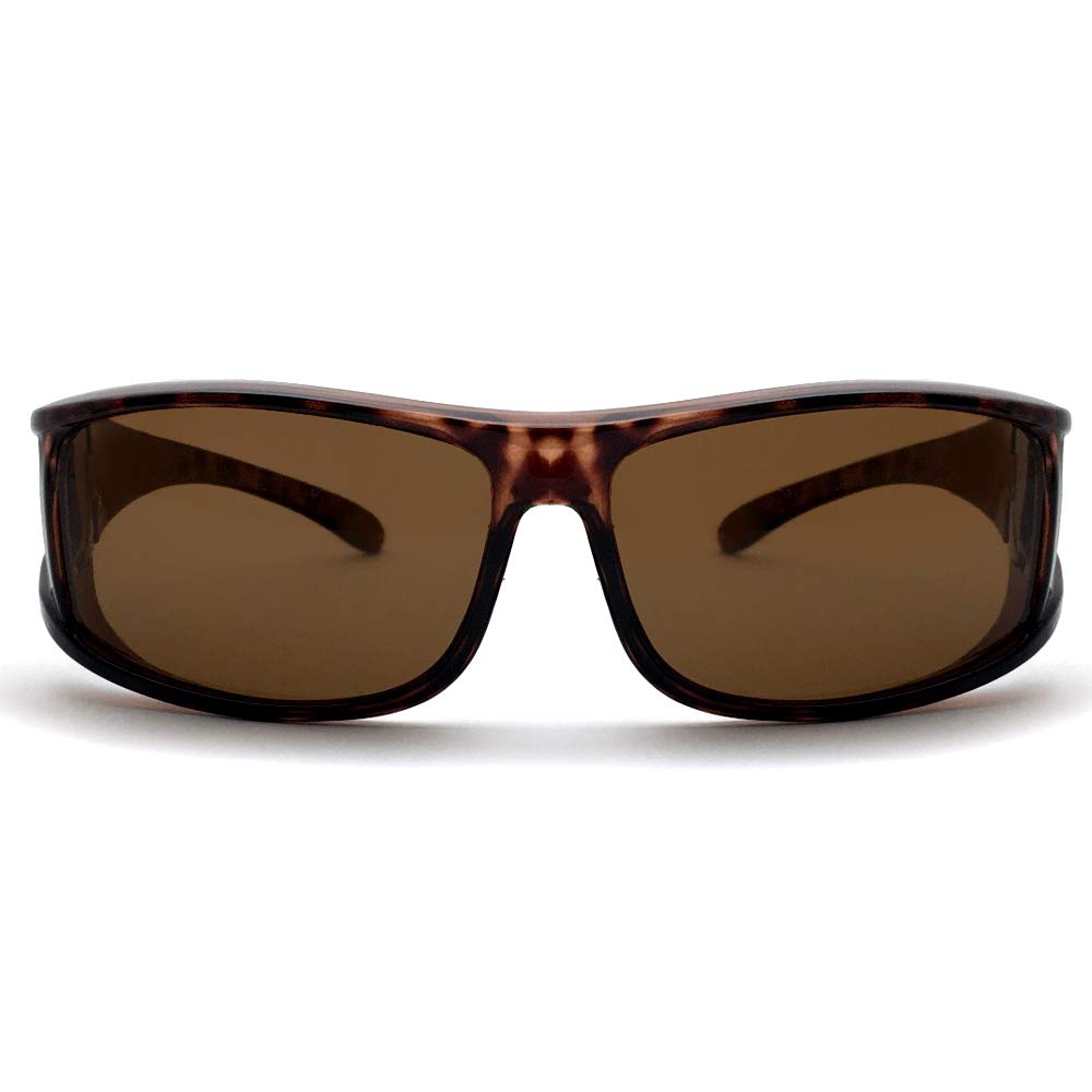 ПОРАЛИЗАЦИОННЫЕ ПОВЕРХ СТЕКЛА с черепаховым поляризационным коричневым [ДИЗАЙНЕРСКИЕ ОЧКИ] (совместимые очки) ×