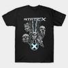 Мужская черная футболка с принтом Static-X, печать на трансферной бумаге без вырезания, хлопковая футболка