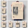 Vintage Newspaper Pictures Dcoration Mural Retro Poster Canvas Paintings and Living Room Wall Art Prints for Modern Home Decor No Frame