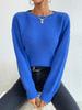 European Multi-Color Long-Sleeve Knit Sweater: Women's Loose-Fit, Autumn/Winter Collection