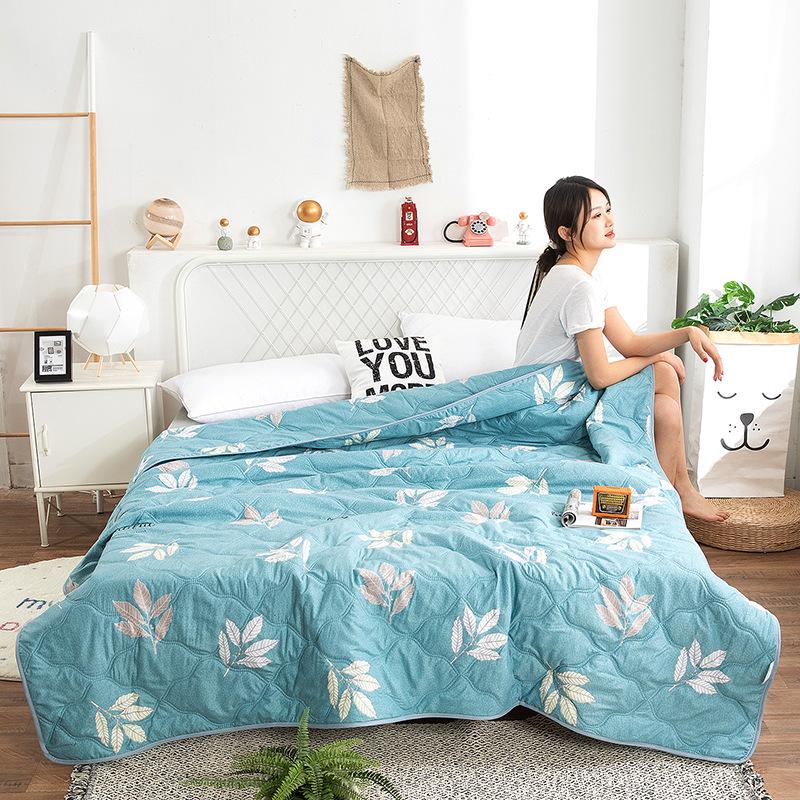 Промытое водой хлопковое одеяло с кондиционером, летнее прохладное одеяло, весеннее и осеннее одеяло, летнее профессиональное одеяло