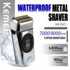 Kemei Beard Trimmer Professional Hair Trimmers IPX7 Beard Shaver Metal Electric Shaver 10000 RPM Beard Trimmer Men 2 IN 1 KM-397