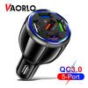 VAORLO 5 портов USB Автомобильная зарядка 15 Вт Быстрая мини-быстрая зарядка 3 А для iPhone 11 Xiaomi Huawei адаптер зарядного устройства для мобильного телефона в автомобиле