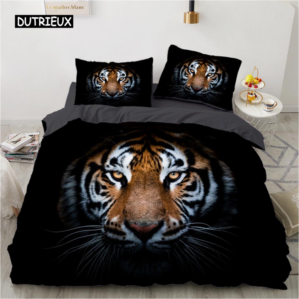 Роскошный комплект постельного белья с леопардовым принтом Queen King Double Duvet Cover Comfortable Quilt Cover Bed Set Animal Leopard Them Wild Animal