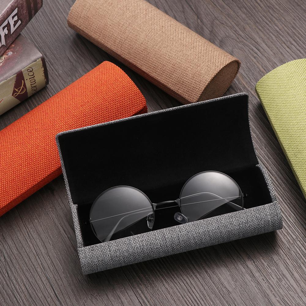 Handmade Pouch Bag Folding Eyewear Case Spectacle Case Sunglasses Protector Oval Glasses Box
