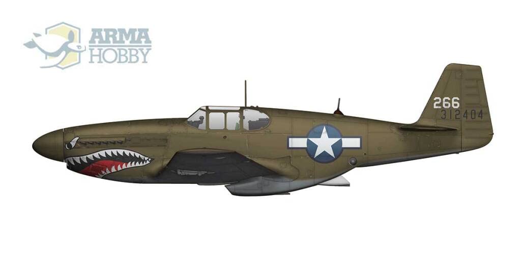 Alma Hobby Free French Air Force Mustang Expert Set Пластиковая модель ADL70040 Литье Цвет 1/72 F-6C