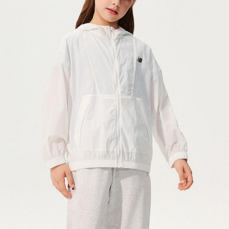 New Balance Детская верхняя одежда для улицы С капюшоном Тонкая 7AG2E023-WT