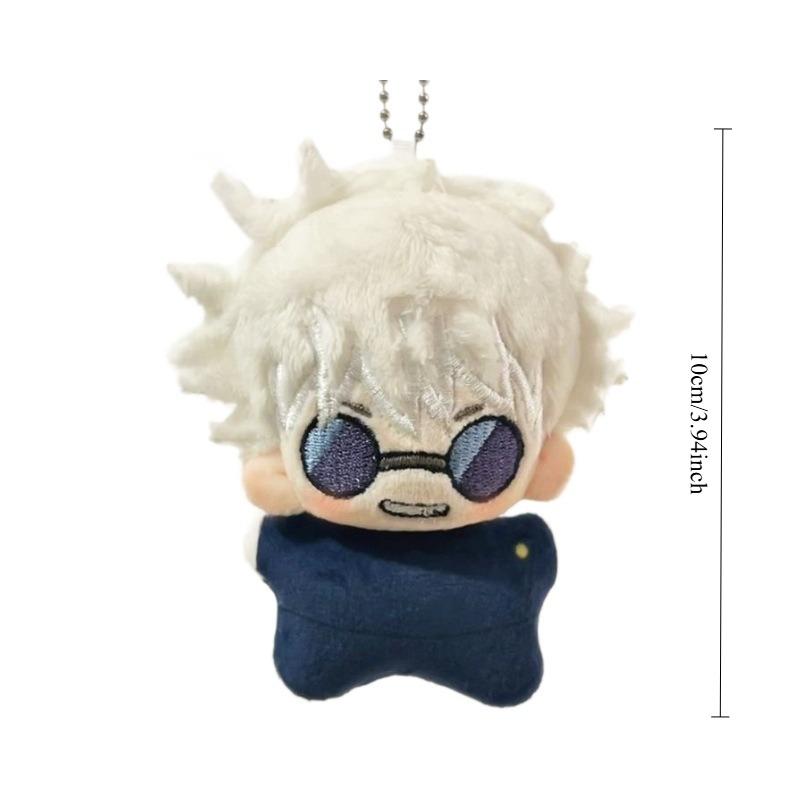 Новая Милая Кукла из Хлопка Jujutsu Kaisen 10см Сатору Годжо Мегуми Фусигуро Брелок для Косплея Плюшевые Аксессуары для Сумки для Праздничных Подарков
