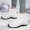 Ladies' Winter Fashionable Anti Slip Wear-resistant and Warm High Top Cotton Shoes with Added Fleece Outdoor Snow Boots