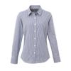 Premier Womens/Ladies Microcheck Long Sleeve Shirt
