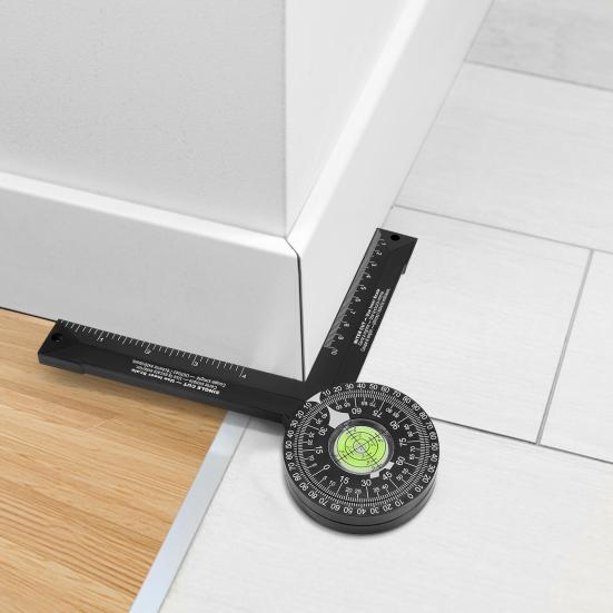 1 комплект, профессиональный транспортир для торцовочной пилы, эффективный антикоррозийный многофункциональный измеритель угла, формовочная коронка