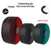 GORIX Road Bike Bar 2 Colors Black x Red Tape, (GX-063BD), Anti-Slip, Shock-Absorbing,