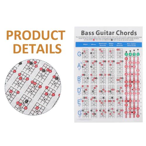 Alasum Chord Diagram, 1 Piece, Electric Copperplate Bass Chord Diagram, Guitar Chord Poster, Musical Instrument, Electric Guitar, Guitar Chord Chart P