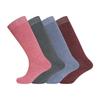 Soxy Womens/Ladies Plain Wool Blend Socks (Pack of 4)
