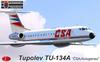 KP Model 1/144 Пассажирский самолет Ту-134А Чешские авиалинии/Абиотженикс Авиалинии Пластиковый модельный набор KPM14410 (Самолет)