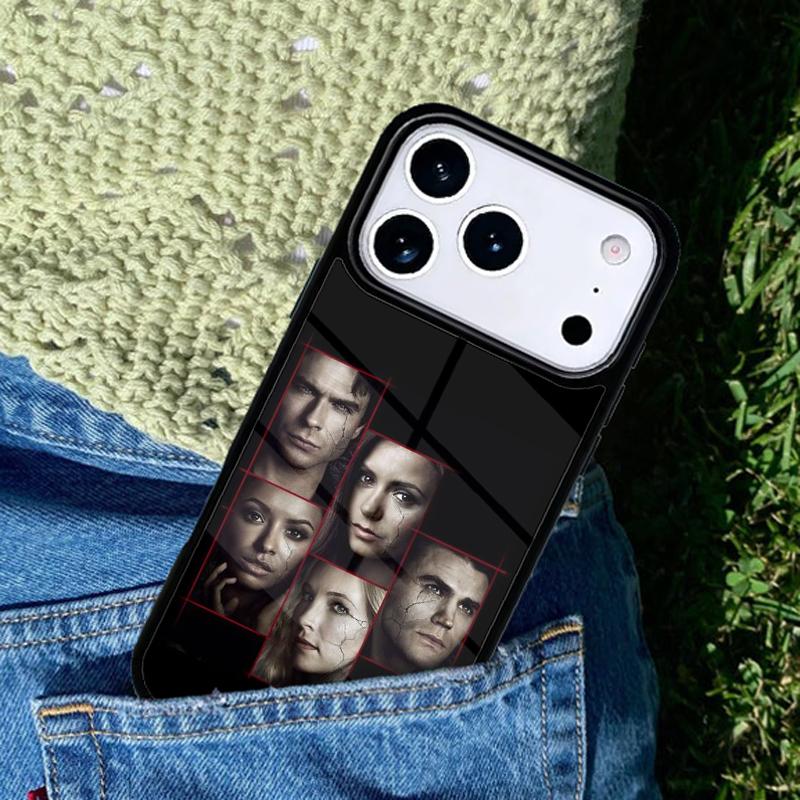 Чехол для телефона Дневники вампира Для iPhone 17 AIR 16 Pro Max 15 14 Pro 11 12 13 Ударопрочный силиконовый чехол