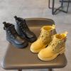 New Children's Fashion Boots for Winter 2024 - Boys Martin Boots and Girls Short Boots - Big Yellow Boots with Soft Bottom - Single Boots.