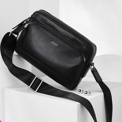 Мужская сумка через плечо Crossspan Bag Crossbody Многофункциональная практичная натуральная кожа Мягкая кожа Деловой верхний слой из коровьей кожи