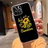 Чехол для телефона Для iphone 17ProMax Air 16 15 14 13 Pro Max 15 16 Pro 15Plus Красивый Цветок подсолнух