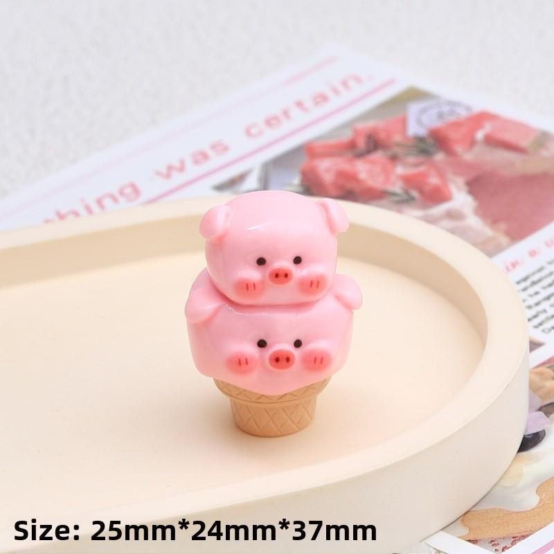 3D Pig Food Play Cream Glue Смола Украшения Брелок для DIY Ювелирные Изделия