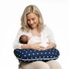 Pokrowiec poszewka na poduszkę mały rogal do karmienia piersią babyuniverse 100% bawełna - granatowe gwiazdki