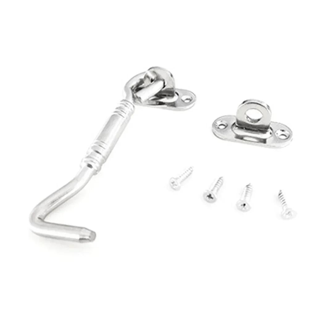 Stainless Steel Cabin Hook Eye Shed Gate Door Latch Holder Window Hook Lock And Eye Latch Lock Shed Gate Lock Hook Hardware