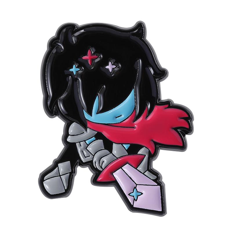 Anime Clown Doll Enamel Pins Custom Anime Characters Brooches Lapel Badges Clothes Punk Gothic Jewelry Gift for Friends