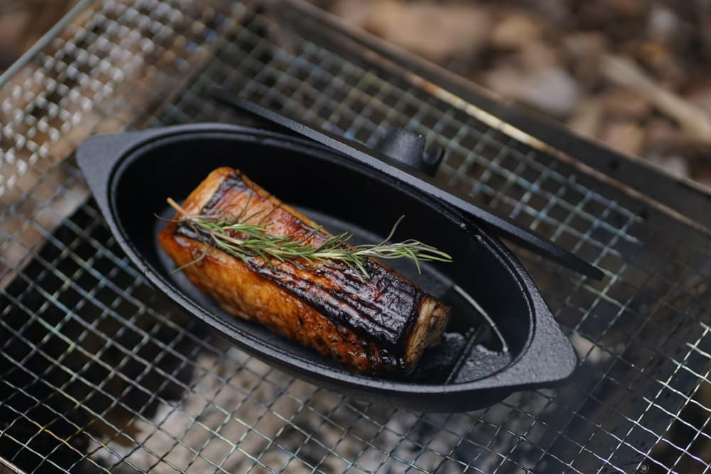 Ikenaga Iron Works Grill Oven Induction Baked Sweet Fish Grill Pan, Pan, Compatible, Potatoes,