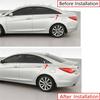 Для Hyundai Sonata 2011-2014 2x Наклейка на автомобиль Задняя жалюзи Окно Боковая крышка-жалюзи Отделка Вентиляционная решетка Совок Аксессуары Украшение автомобиля