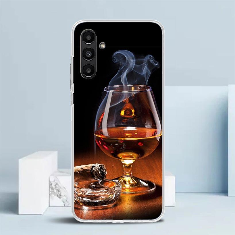 Чехол для телефона "Сигара Виски Ледяной Напиток" для Samsung Galaxy A17 A37 A57 A16 A15 A14 A13 A56 A55 A54 A53 A36 A35 A34 A33 A26 A25 A24 A2