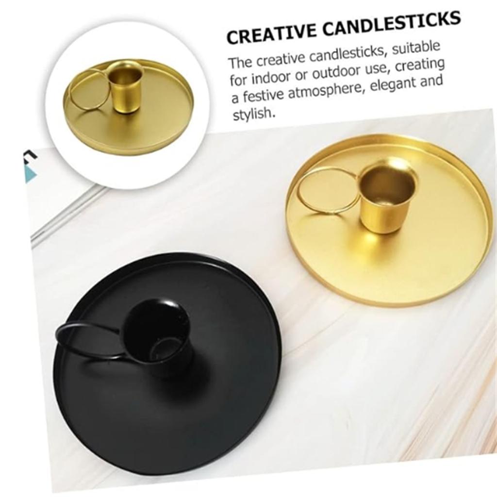 Подсвечники Свечи Черные Железные Украшения Для Винтажных Украшений Украшения Для Чайных Чашек Светодиодные Свечи-Столбы Украшения Для Дома Домашние Акценты Декор