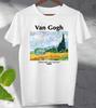 Vincent Van Gogh T Shirt Wheat Field Cypresses 1889 Unisex Men's Ladies Top