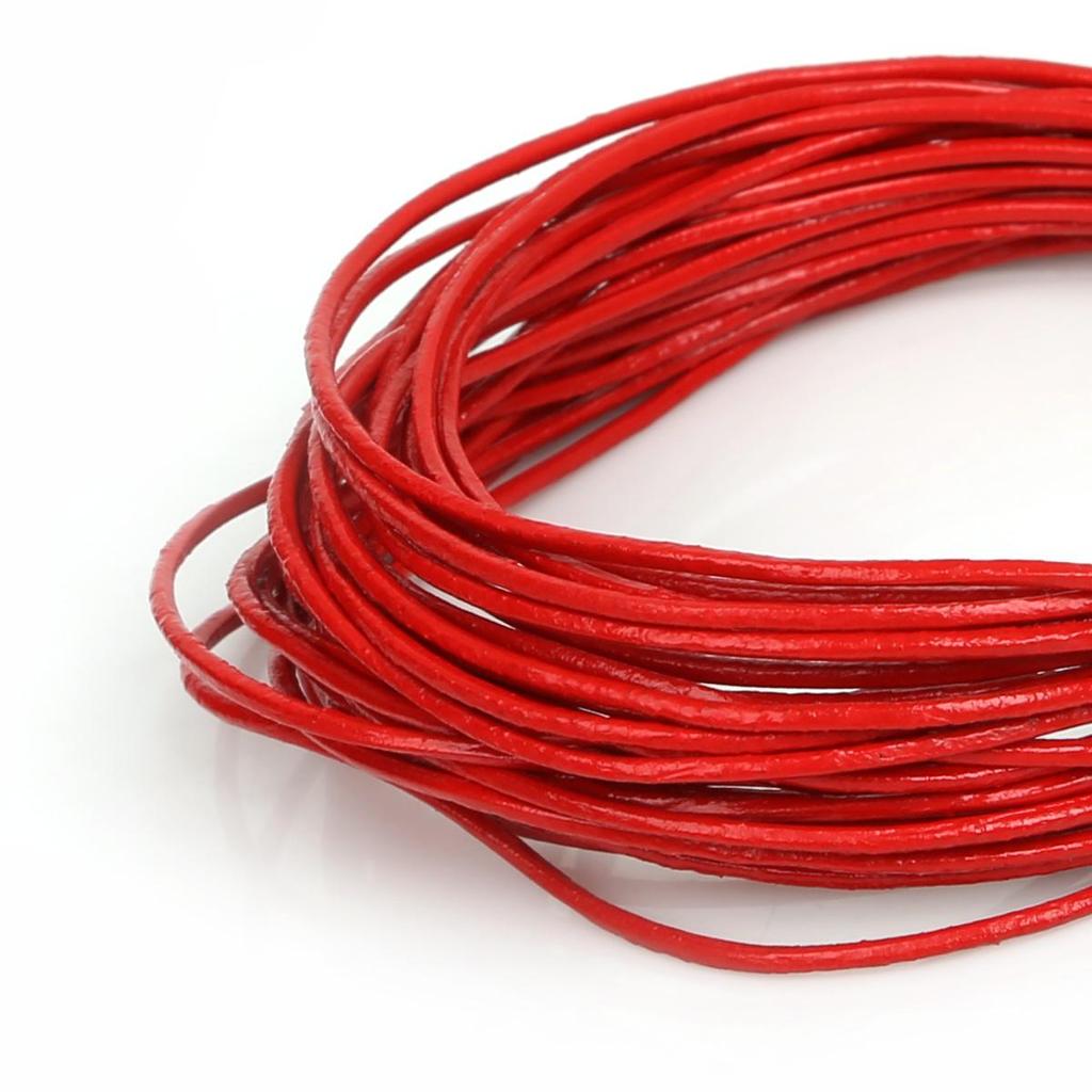 Натуральная круглая кожаная нить для изготовления браслетов, ювелирных изделий, DIY, шнур, шнур