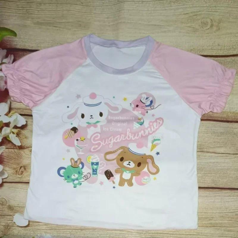 Japanese Cartoon Printing Tanks Women Summer Kawaii Cute Bow Tank Tops  Fairy Lace Patchwork Embroidery Camisoles Y2k Aesthetic